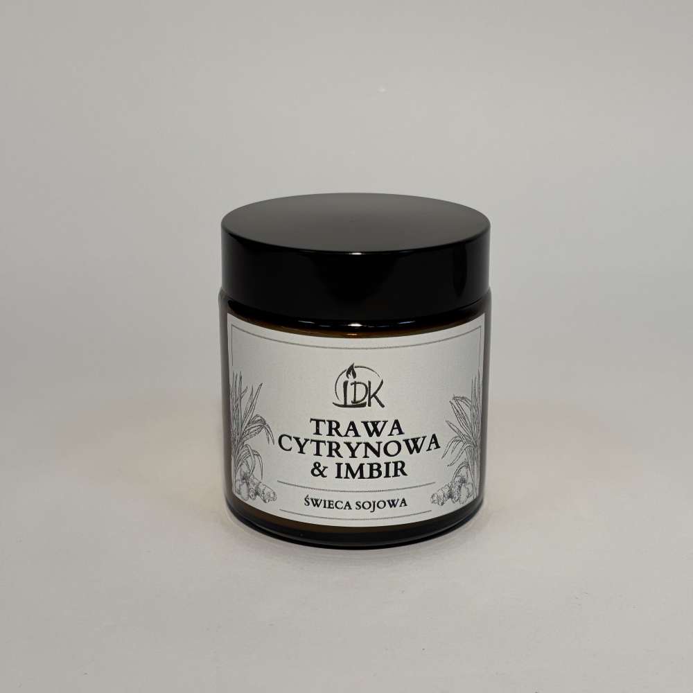 TRAWA CYTRYNOWA & IMBIR | świeca sojowa 120ml