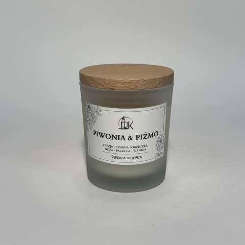 PIWONIA & PIŻMO| świeca sojowa 205ml