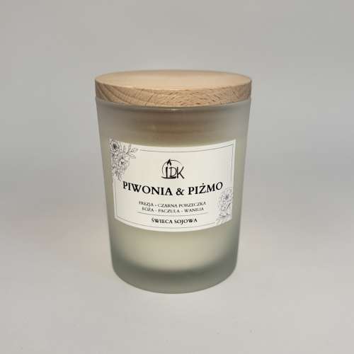 PIWONIA & PIŻMO| świeca sojowa 280ml