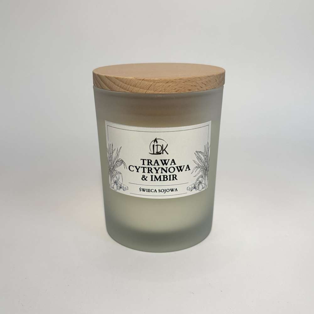 TRAWA CYTRYNOWA & IMBIR | świeca sojowa 280ml